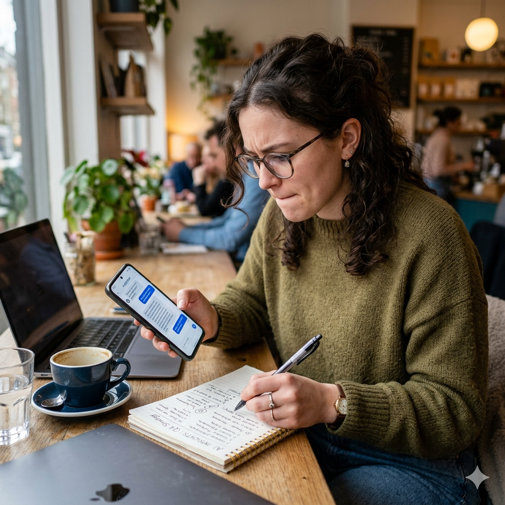 Person thinking — knowledge from AI chats should not disappear